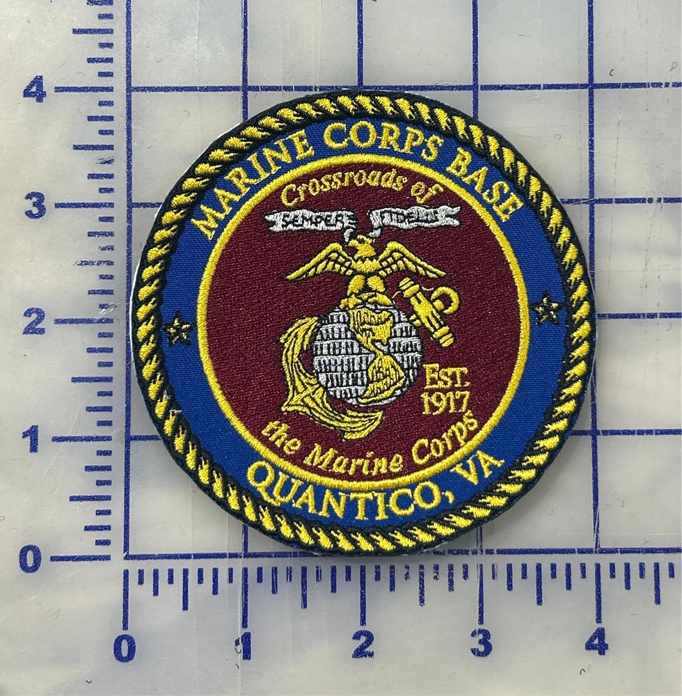 Officially Licensed USMC Base Quantico Patches