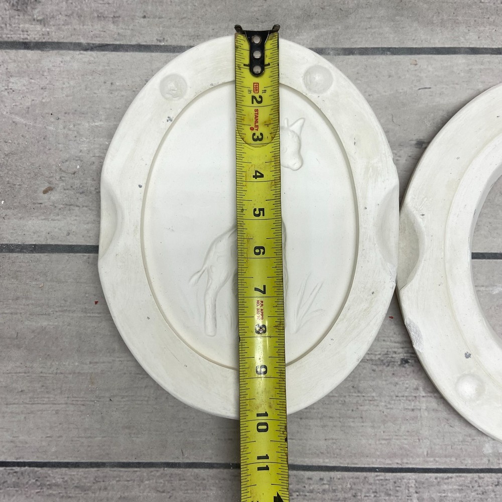 Unbranded Ceramic Casting Mold Giraffe Oval Picture