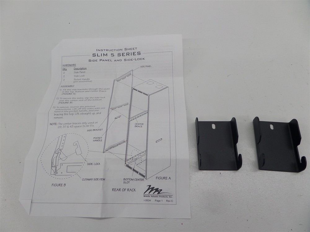 Middle Atlantic 95-355 Slim Side Panel Hardware Kit