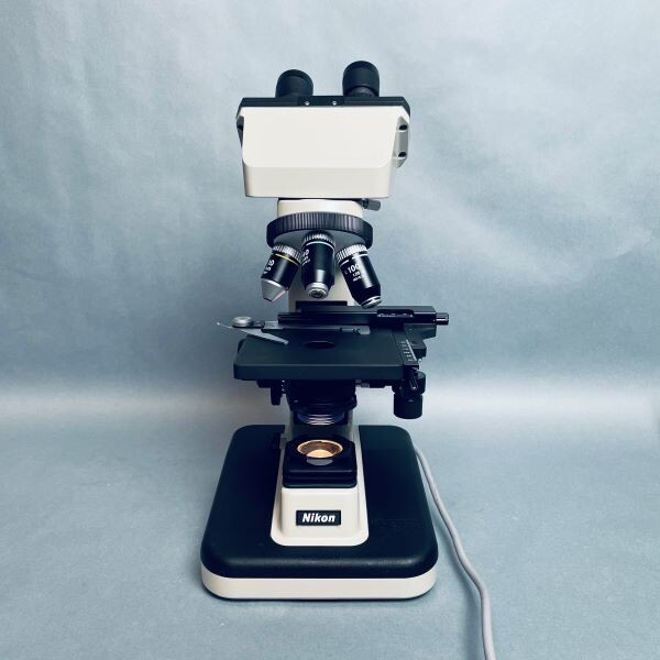 Nikon Alphaphot-2 YS2 Binocular Microscope with Four Objectives