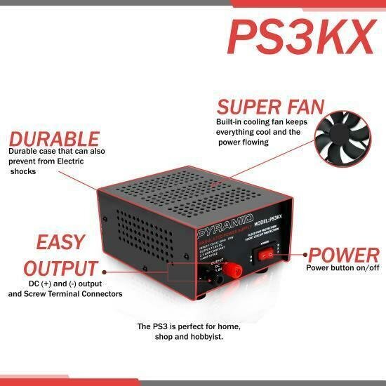 Pyramid PS3KX 2.5 Amp Power Supply