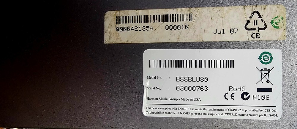 BSS London Blu-80 Signal Processor - Functional and Tested