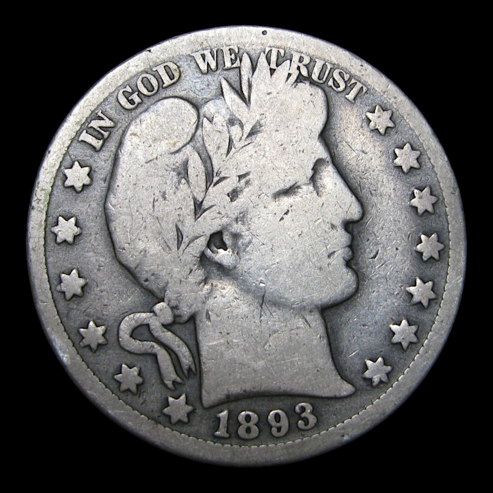1893-O Barber Half Dollar Silver  ---- Nice Coin ---- #KK659