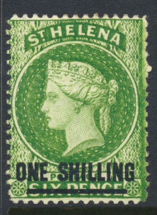 St Helena 1876 1/- Type B SG30 Mint Cat £21