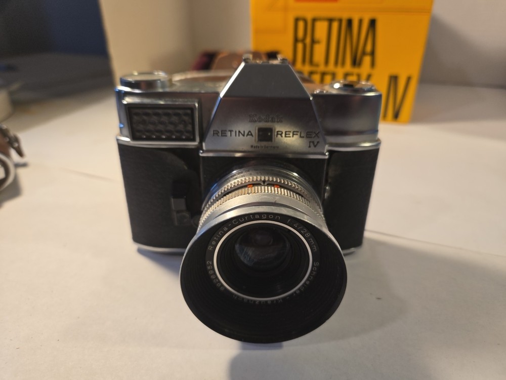 KODAK Rerina Refex IV 35mm Camera Leather Case Original Box (10)