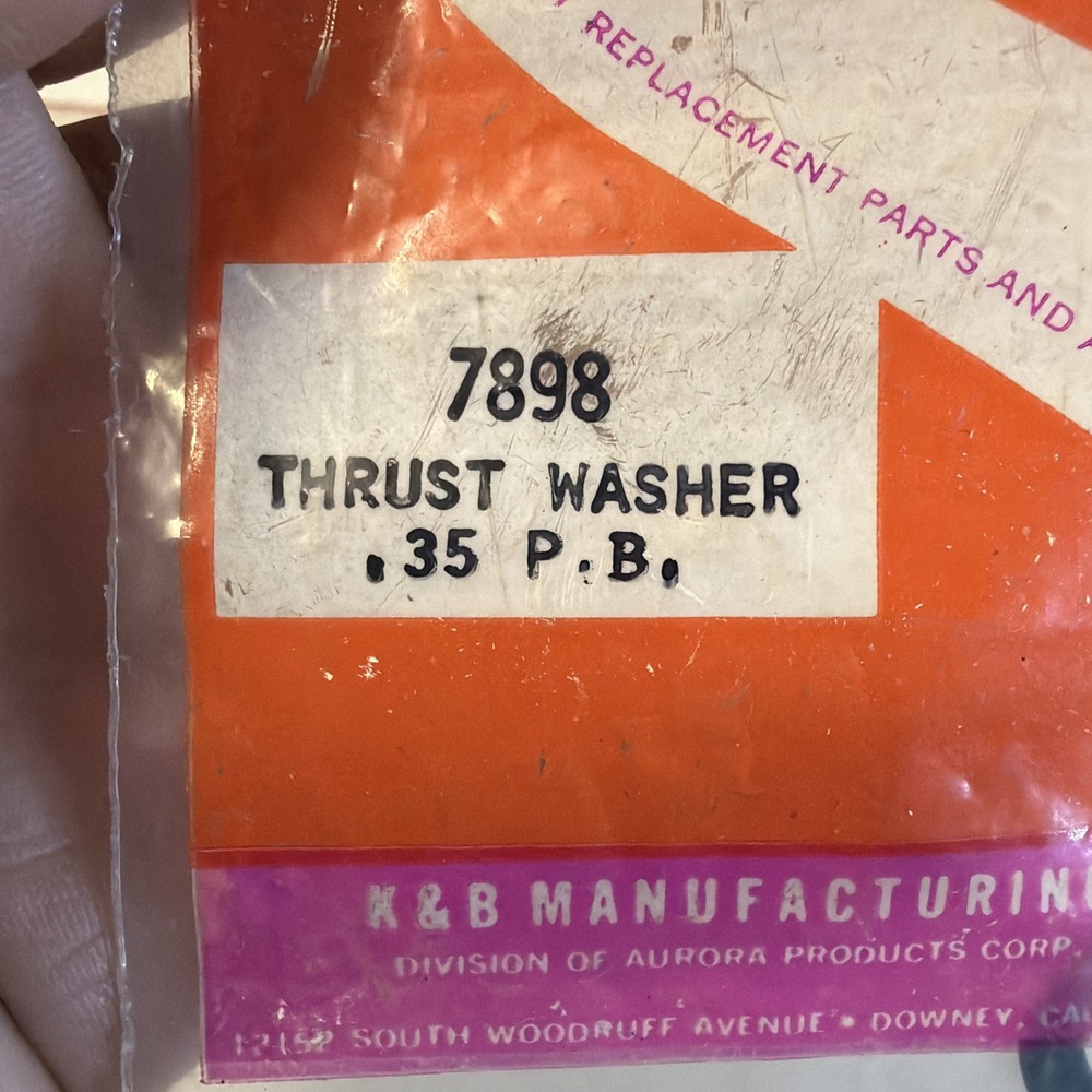 K&B Thrust Washer .35 PB.
