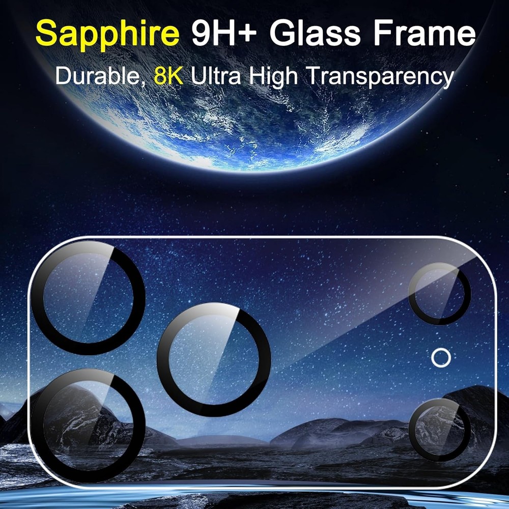 6 Pack Camera Lens Protector for iPhone 17 Pro Max Accessories, Phone NEW