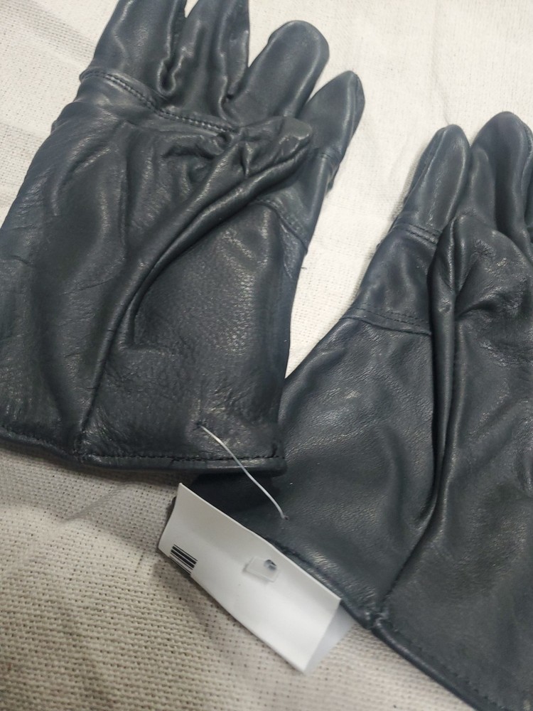 Bin Light Duty Black Leather D3A Gloves USGI Size 4 ( Medium) NOS