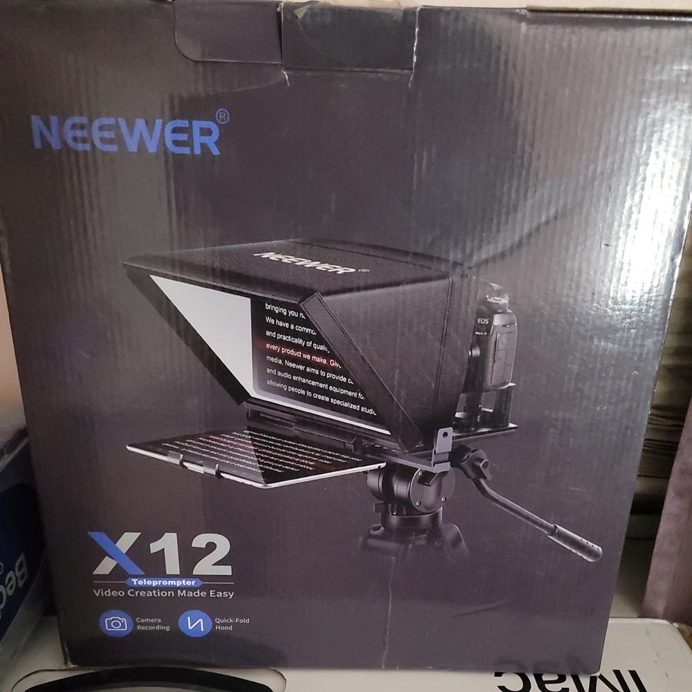 NEEWER X12 Aluminum Teleprompter with RT-110 Remote Control Bluetooth