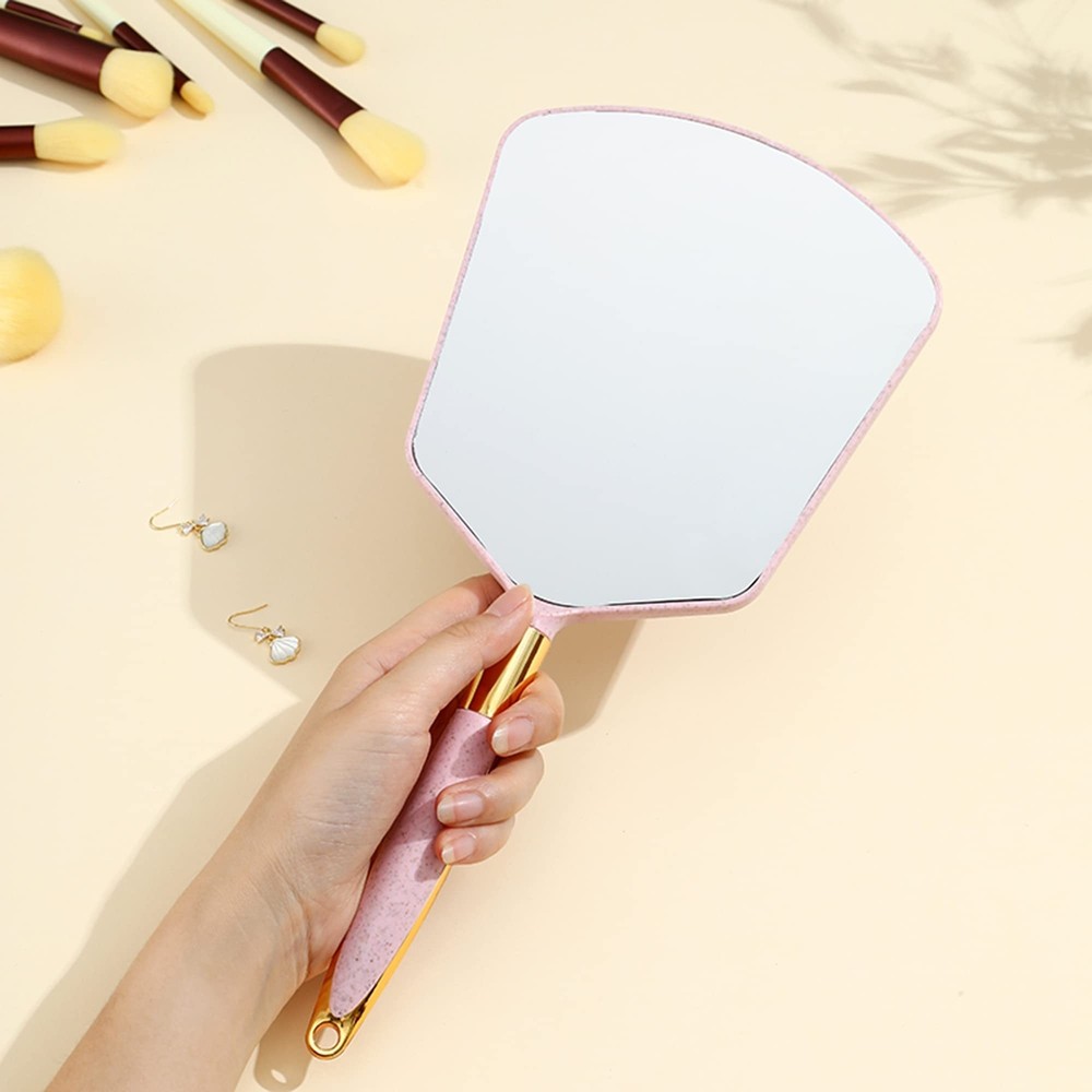 Handheld Mirror with Handle，Barber Hairdressing Handheld Mirrorfor for Sa