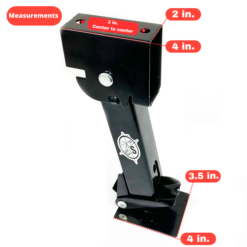 Southwest Wheel 4-Pack Black Painted Telescoping Trailer Stabilizer Jacks