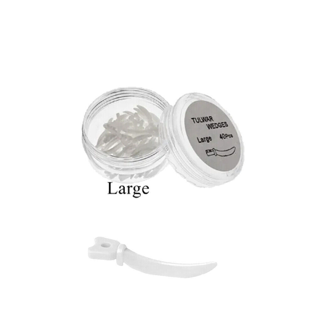 3 Boxes Dental Plastic Concave Design Arc Refill Tulwar Wedge 134℃ Autoclavable