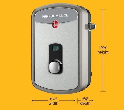 Rheem Performance 13 kW 2.54 GPM 240-Volt Electric Tankless Water Heater