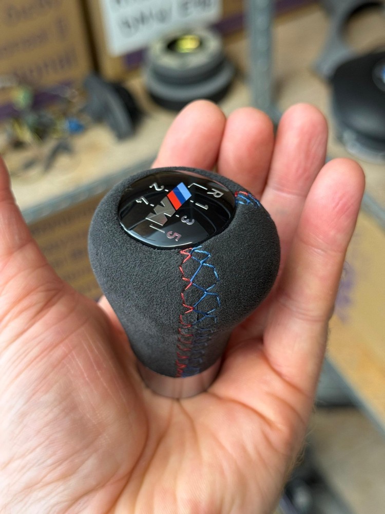 Bmw E46 M knob manual transmision ALCANTARA suede