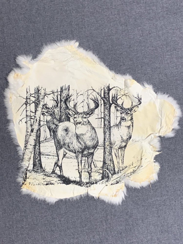 Printed Rabbit Pelt: Deer