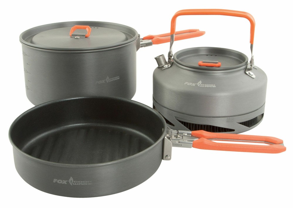 Fox Tackle 3 Piece Compact Lightweight Cookware Set CCW001