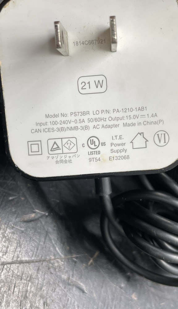 Amazon Echo Alexa Smart Speaker Bluetooth WiFi w/ Power Adapter PS73BR