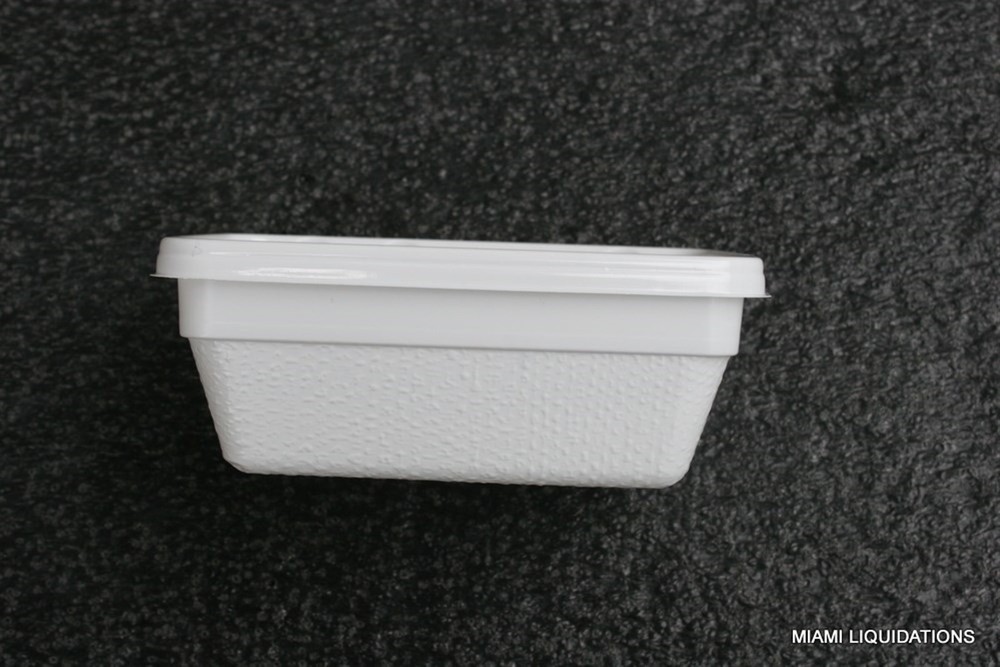 Case of 1000 Rectangular Soup Bowl 8oz Container plastic disposable Dinex DXTT20