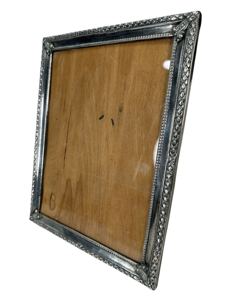 Antique 800 Silver Large Picture Frame