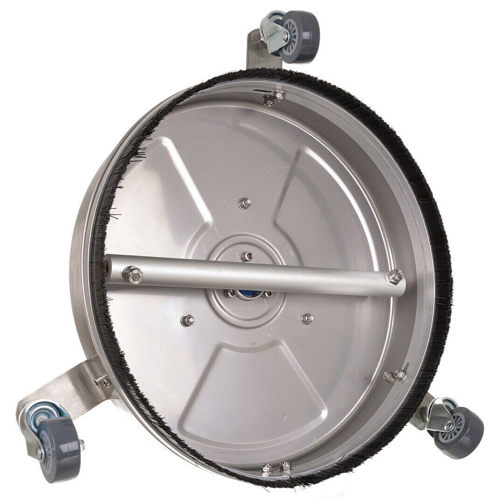 15" Pressure Washer Surface Cleaner with 3 Wheels, Stainless Steel Power Deck