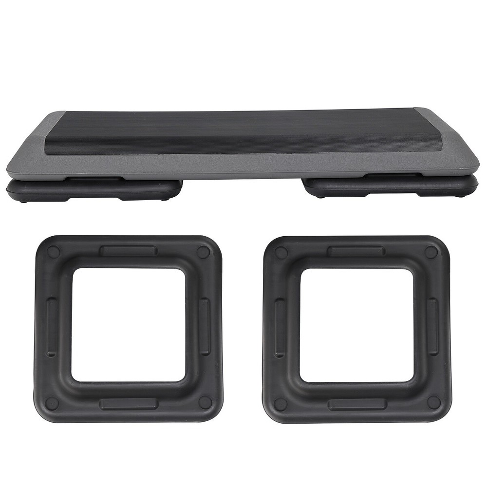 42.5" Indoor Training 4"- 6"- 8" Exercise Aerobic Stepper Workout Step Storage