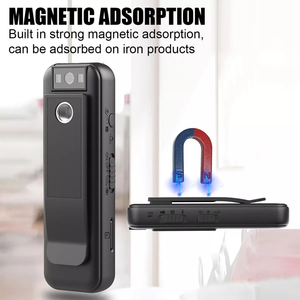 1080P HD Camera W/Motion Detective Function 0.9" LCD Screen 3-4H Duration