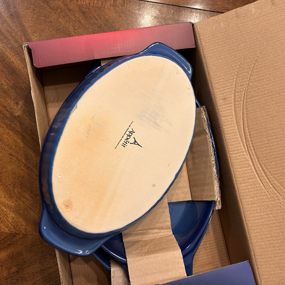 New Appetit Moonrise Stoneware 3-Piece Oval Baking Dish Set