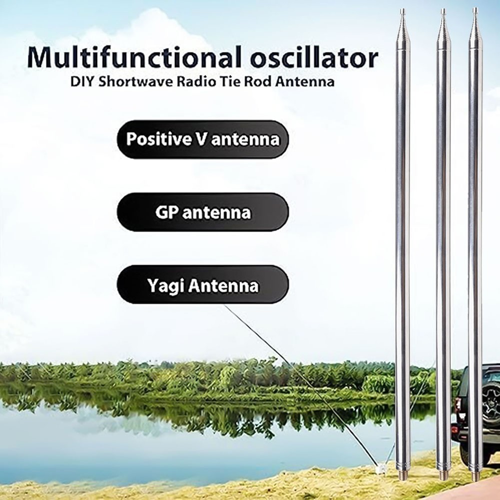 DIY Shortwave Antenna Element Extendable 5 6M/18 4FT Telescopic Antenna