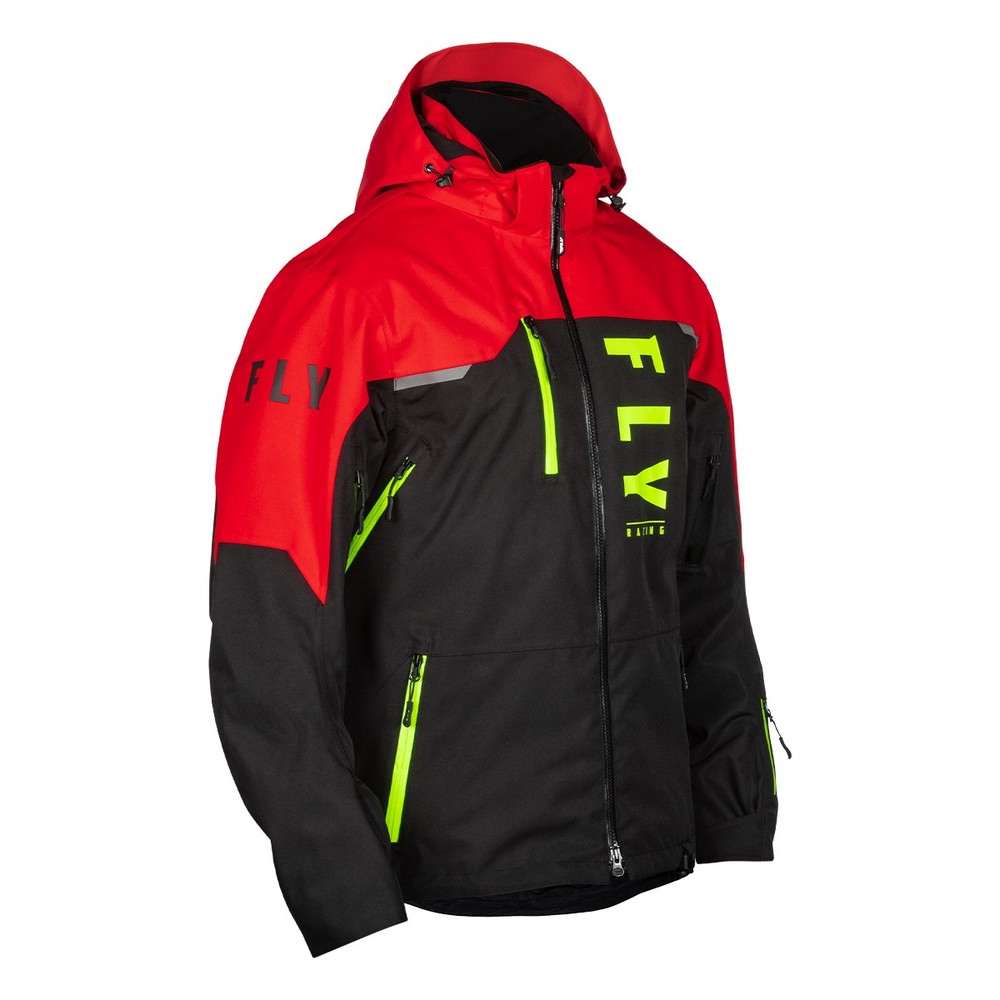 FLY Racing Carbon Jacket - Durable Weatherproof Ventilated Snowmobile Jacket