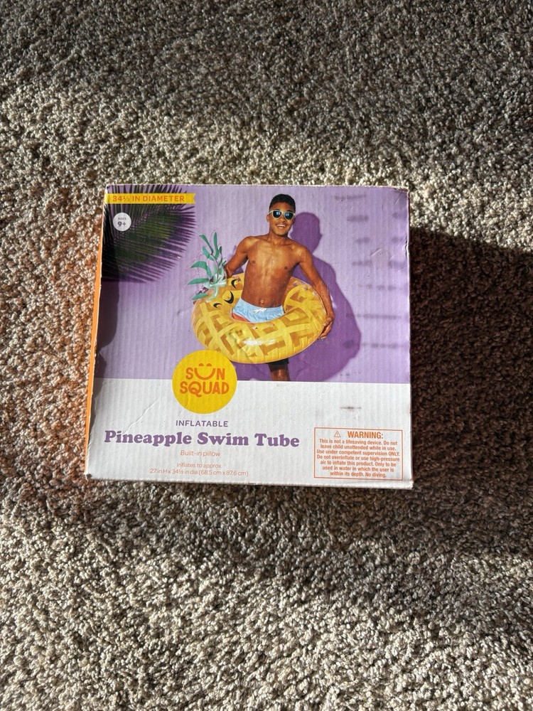 Sun Squad Pineapple Swim Tube
