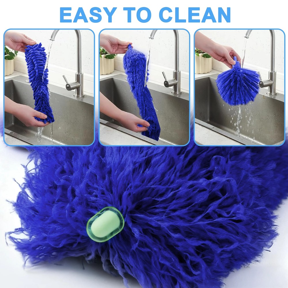 GARITIN Dusters for Cleaning, Cobweb Duster with Extension Pole