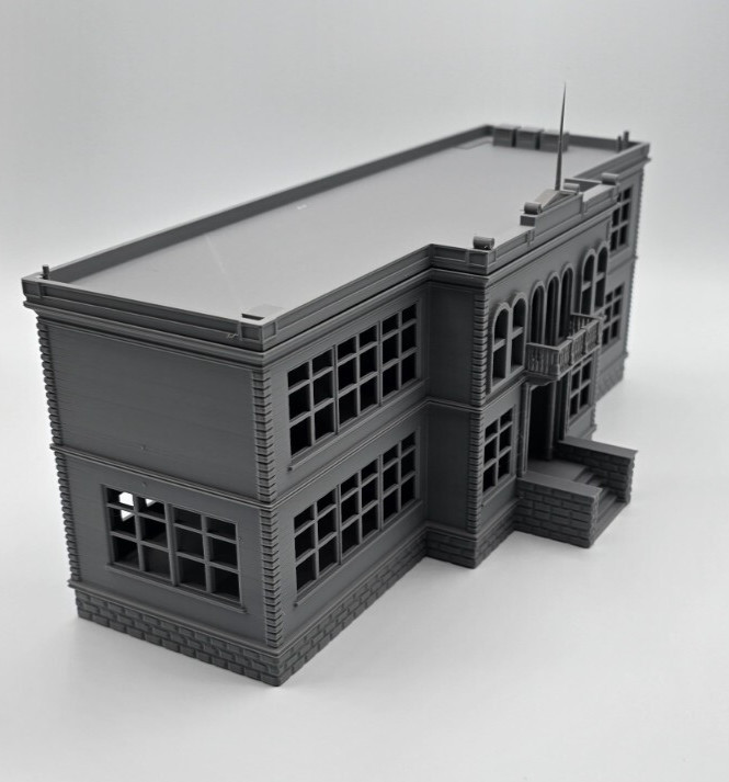 HO Scale 1:87 2-Story School Building