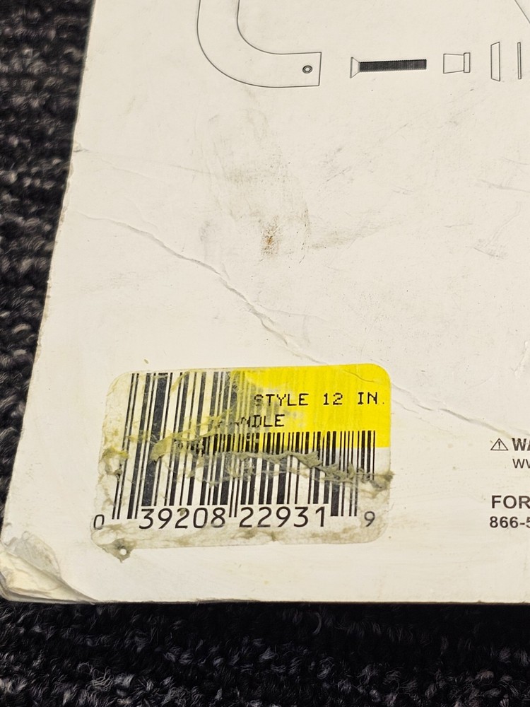 Universal Hardware Pull Handle C Style Stainless Steel 12" UH40094