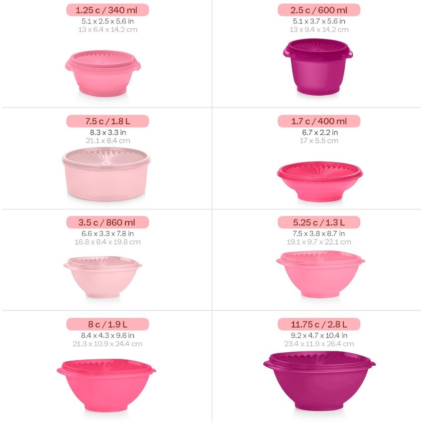Tupperware Heritage Collection, New 36 Piece Food Storage Container V