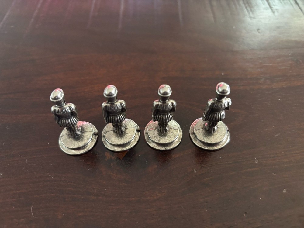 Vintage Italfama Camelot Metal Chess Pieces Missing Three