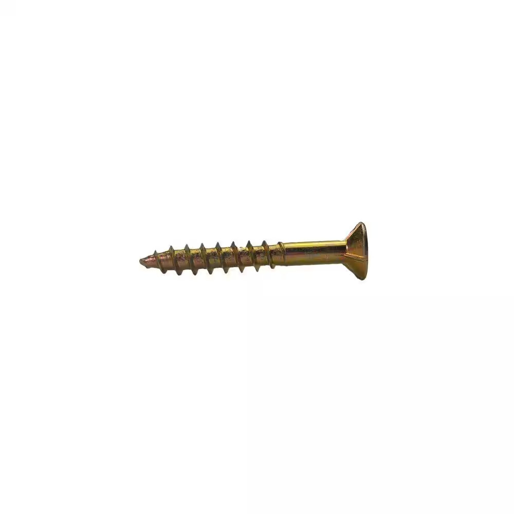 #6 X 1-1/4 In. #2 Phillips Bugle Head Coarse Thread Gold Screws 5 Lbs. Box