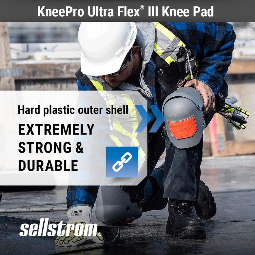 Ultra Flex KneePro Knee Pads - Heavy Duty, Adjustable & Ergonomic