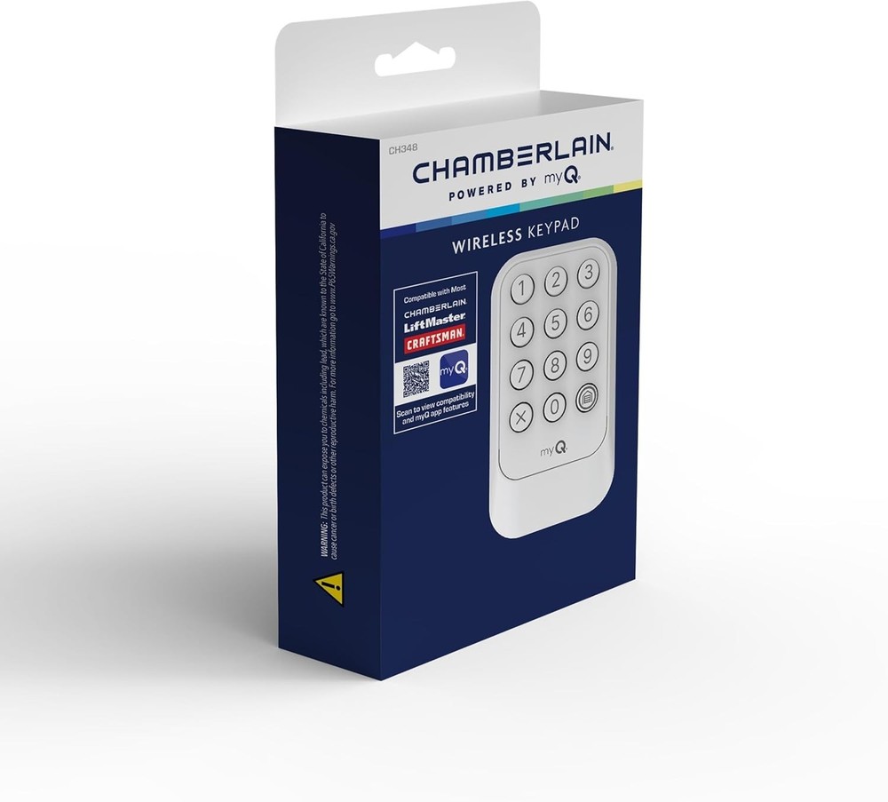 myQ Wireless Garage Door Keypad - White