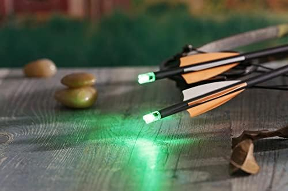 DEEPOWER Crossbow Lighted Nock with On/Off Switch 4 Pack with .285”/.297”/.300”/