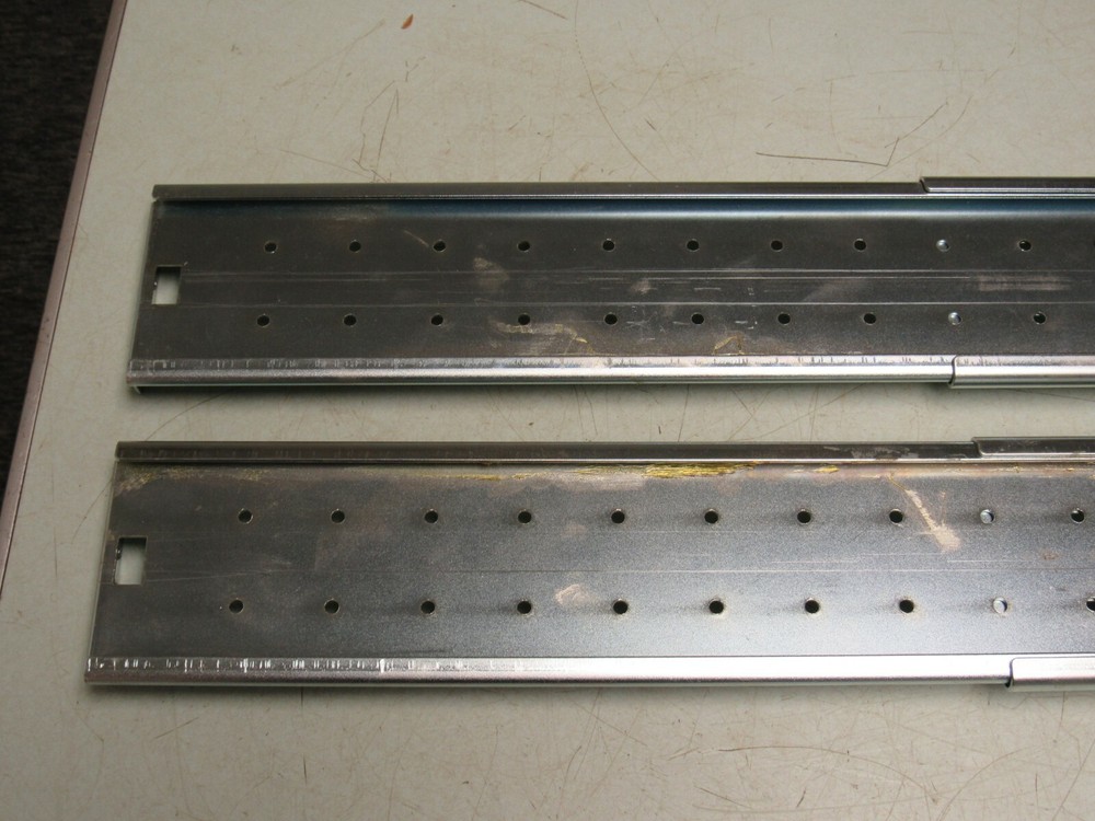 Sever Adjustable Rails Computer Server Rails Adjust to17 7/8 To 31 1/2 FREE SHIP