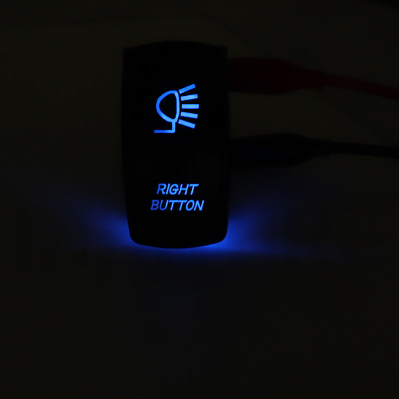 Blue LED Backlit Light Bar Control Toggle Rocker Switch For ATV UTV ARB Carling