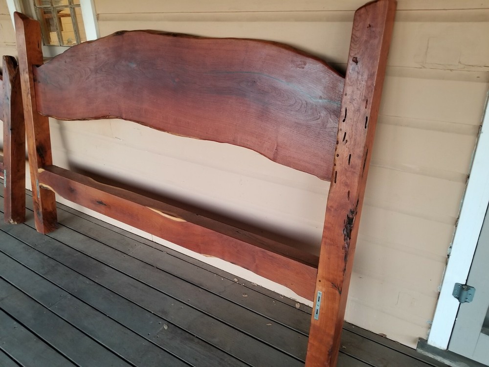 Custom Made King Sized Mesquite Bedframe Set