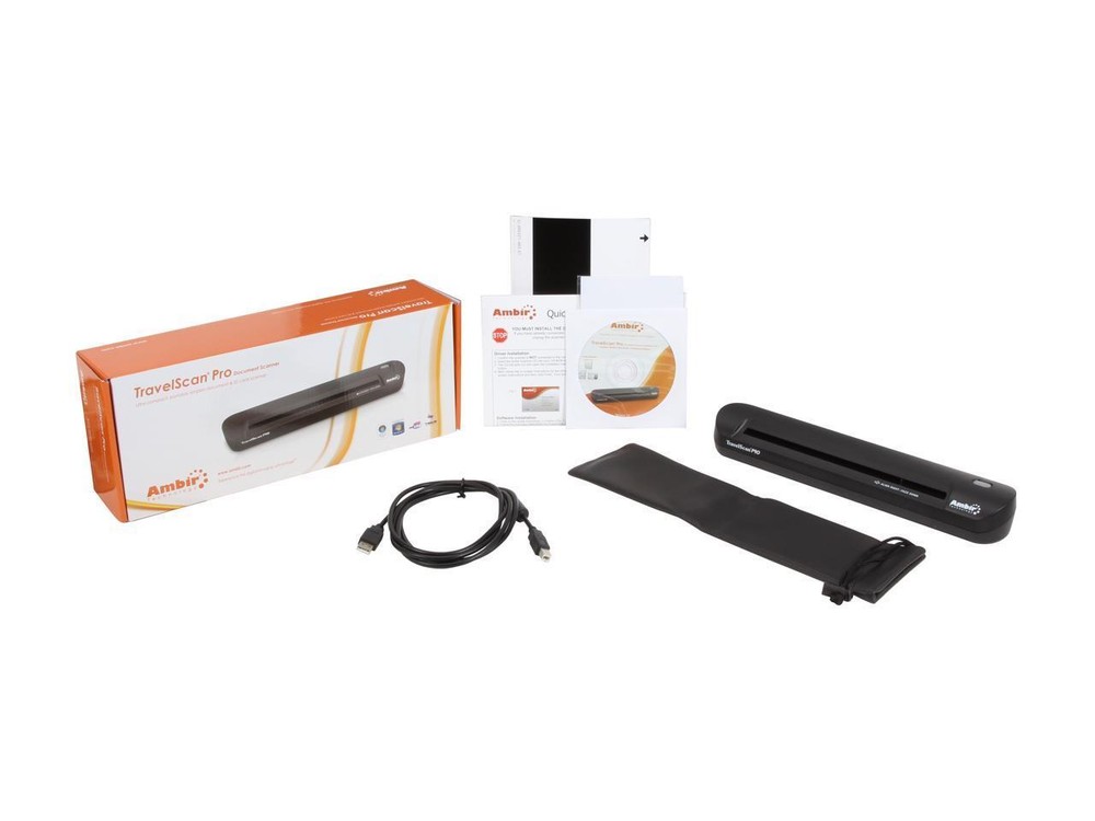 Ambir TravelScan Pro PS600-AS 48bit Mobile Document & ID Scanner