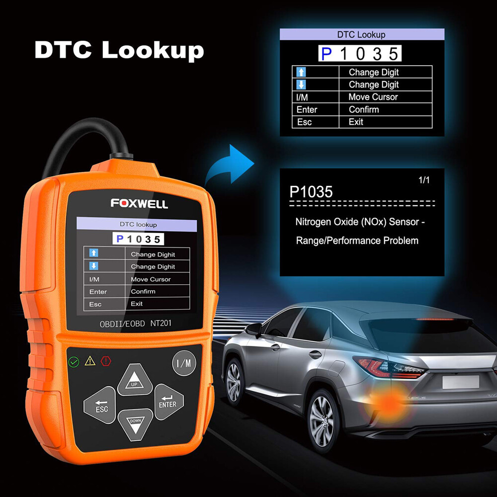 FOXWELL EOBD OBD2 Scanner Automotive Code Reader Fault Engine Diagnostic Tool
