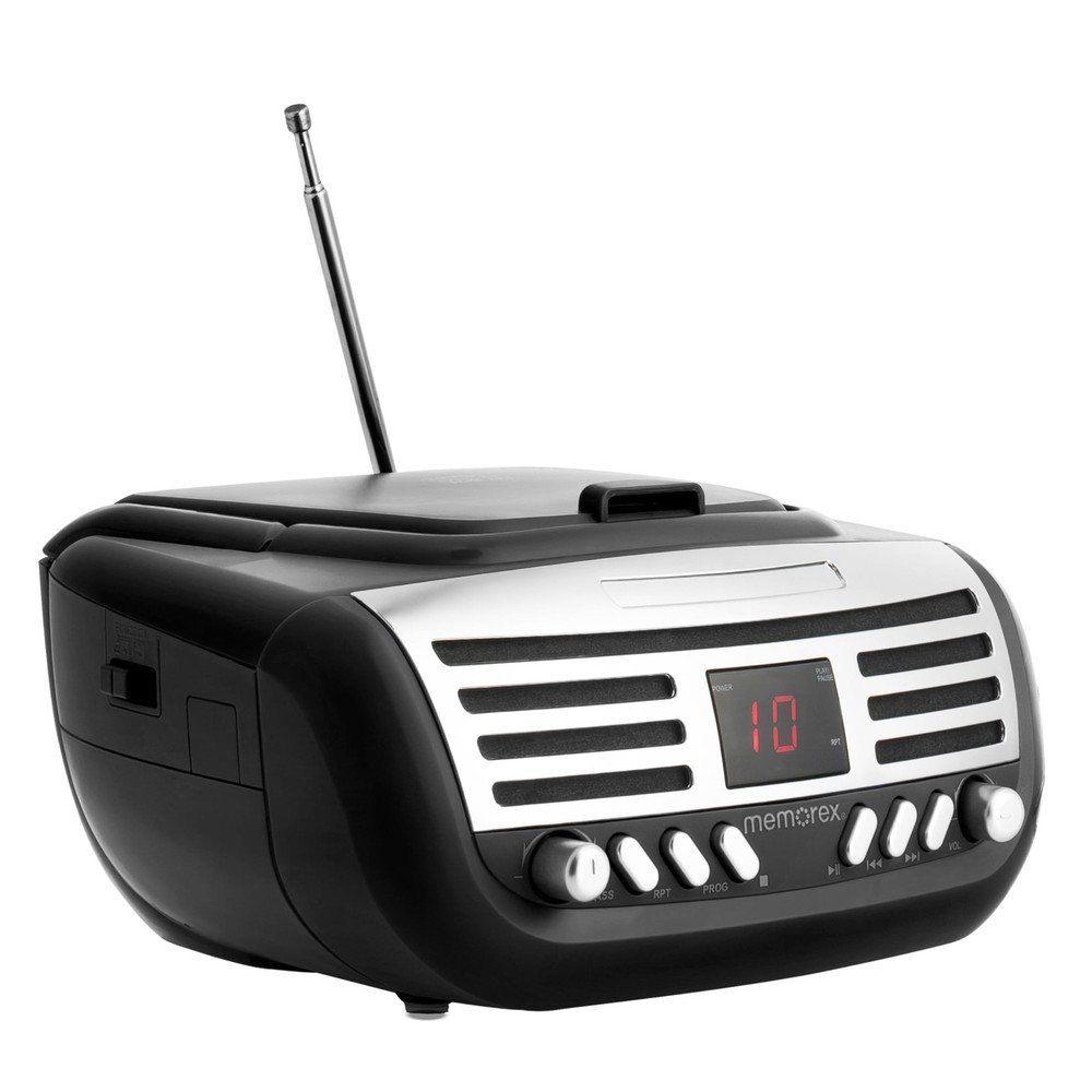 AM/FM Top Loading CD Player | Portable Stereo with Programmable Memory | Auxi...