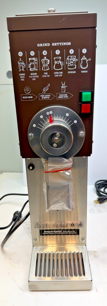 NEW GRINDMASTER 890E-TS-STARG COFFEE BEAN GRINDER AUTOMATIC HIGH VOLUME NOS