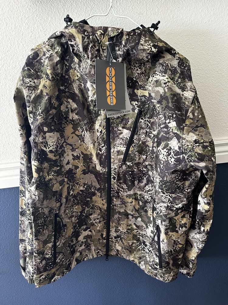 Eberlestock Men’s Seven Devils Rain Shell - Large - Mountain camo