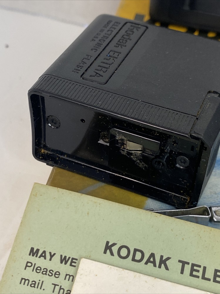 Kodak Tele-Extra 2 In Box With Electronic Flash, Cover, Handle & Instructions.