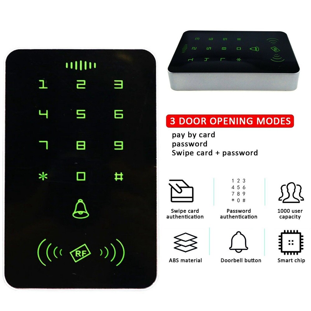 Smart Door Lock + RFID Card Reader Security Password Keypad Entry Access Control