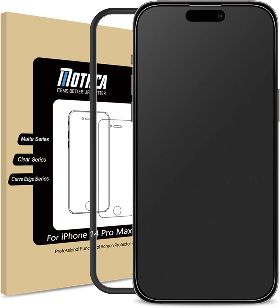 Mothca Matte Glass Screen Protector for iPhone 14 14 Pro Max-6.7 Inch